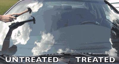 汽车挡风玻璃从外面砸不烂,车挡风玻璃被砸了个点怎么修复