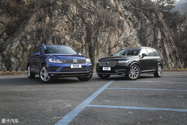 大众途锐对比沃尔沃xc90,大众途锐越野测试xc90