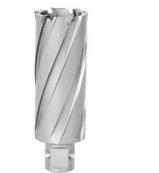 钢轨钻孔机视频,钢板打孔专用空心钻头