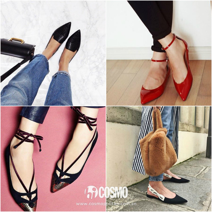 下周穿什么,如何将平底鞋穿得时髦又显腿长