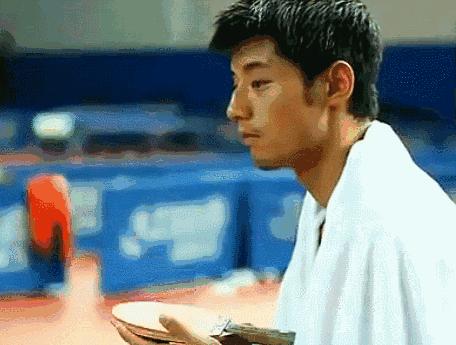 张继科乒乓球转弯,张继科的乒乓球旋转