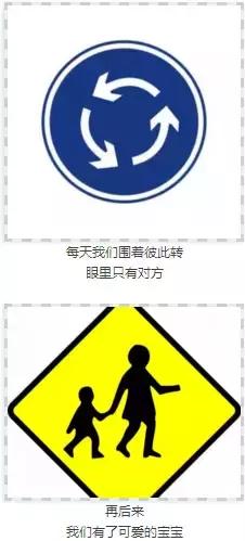 看看人家都已经会用交通标示写情书了，你还在干嘛