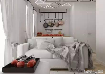 青年公寓现代简约风格,52平米现代简约小公寓