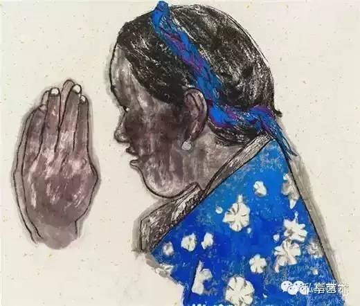 袁武：大昭寺的清晨，画卷中的朝圣