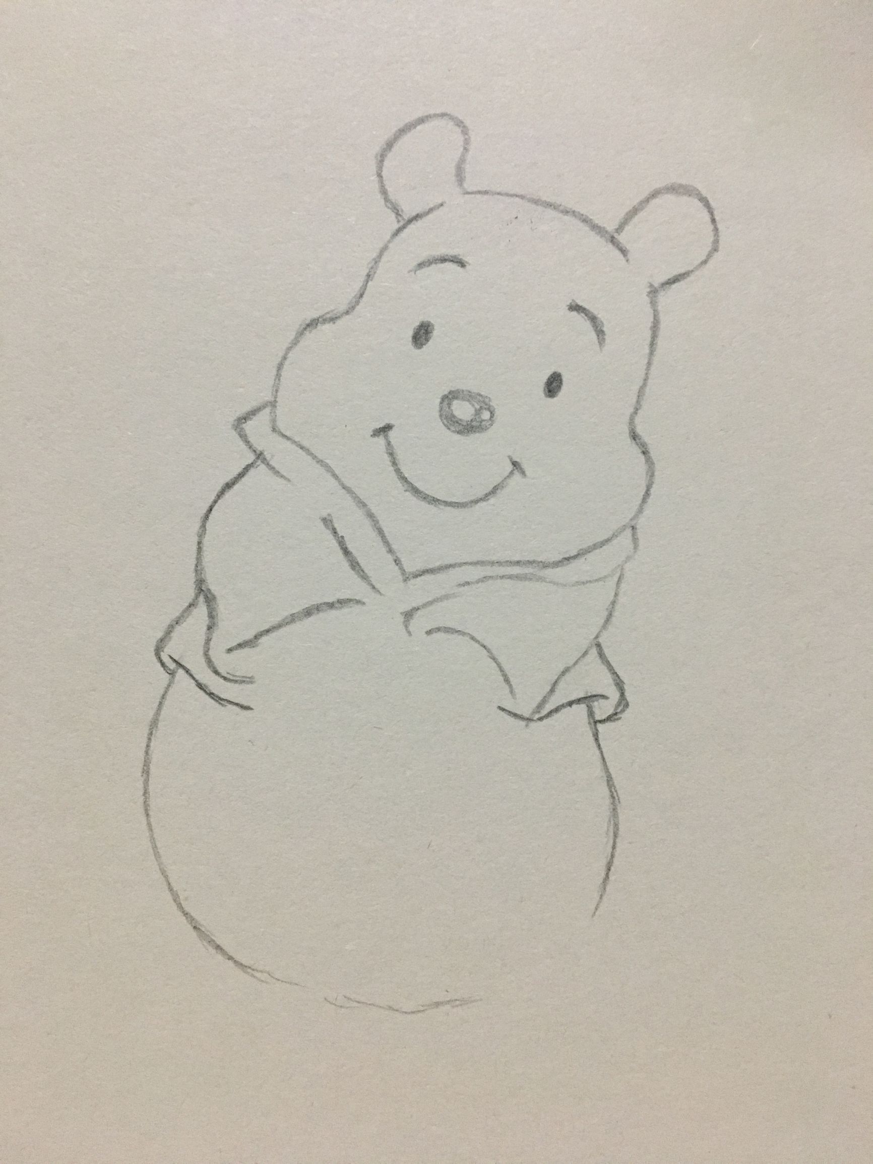 简笔画——小熊维尼的画法