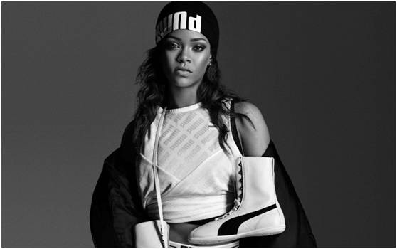 puma蕾哈娜蝴蝶结款2019,puma鞋子黑色蕾哈娜