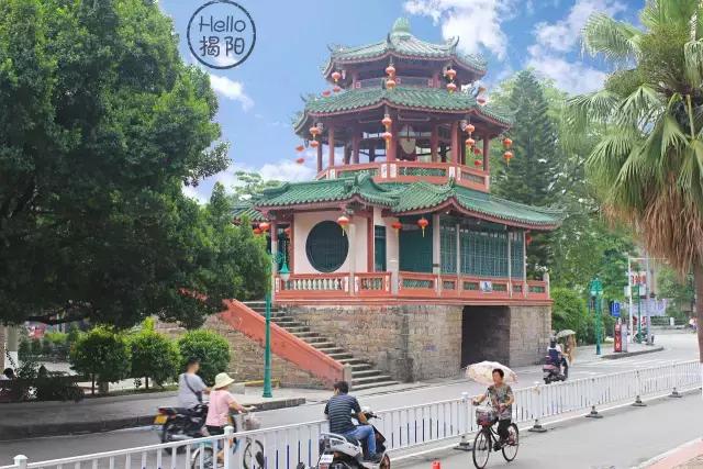 揭阳揭阳楼航拍,揭阳文化中心