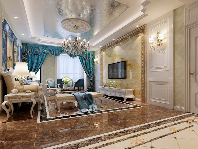 西安首创漫香郡装修效果图,首创漫香郡欧式