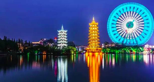 南宁适合晚上去的摩天轮,广西海边摩天轮