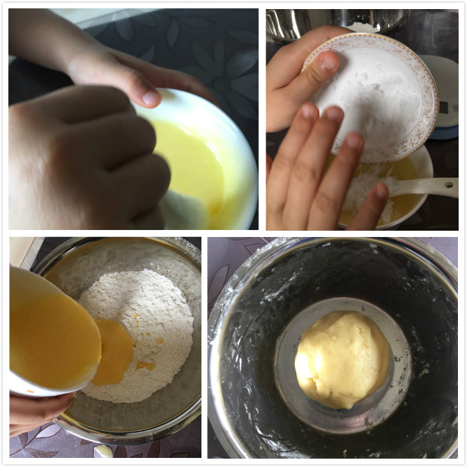 简单饼干小孩自己做炸的,自己做适合宝宝吃的饼干