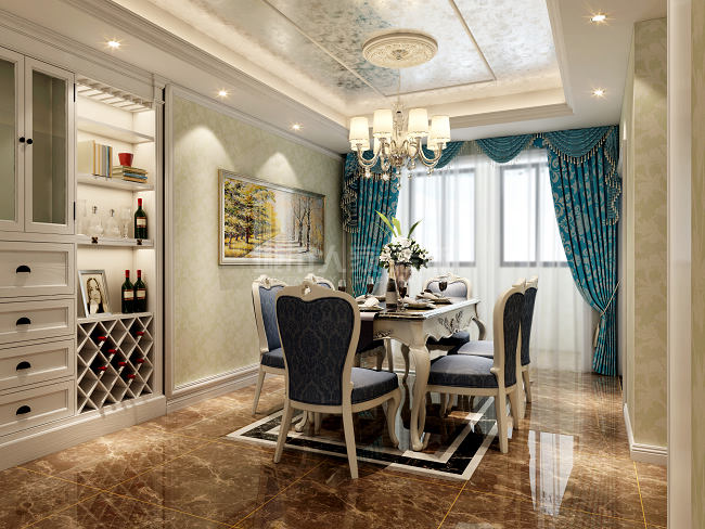 西安首创漫香郡装修效果图,首创漫香郡欧式