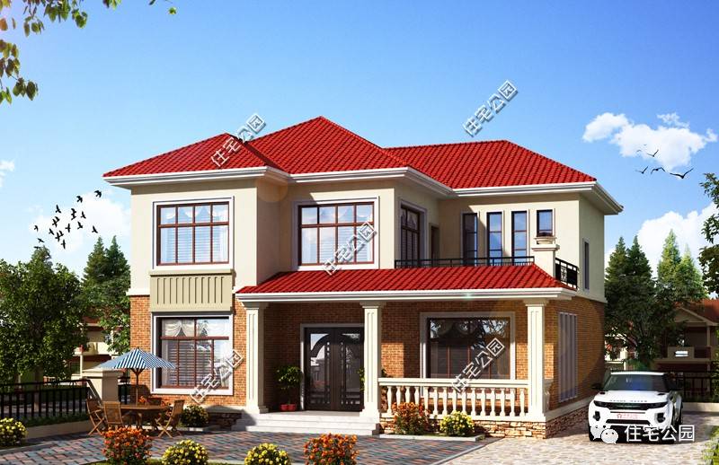 农村小别墅实拍造价100万了解一下,8*8农村经济型二层小别墅