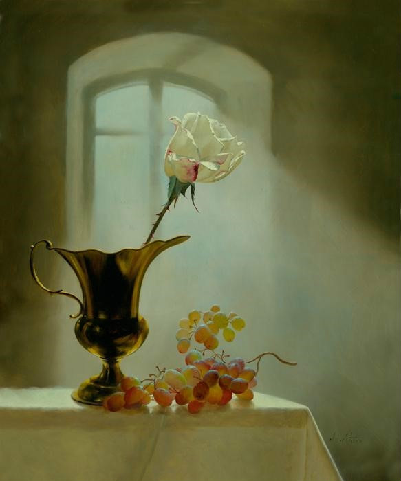 油画玫瑰花怎么画教程大全,油画玫瑰花蛋糕教程