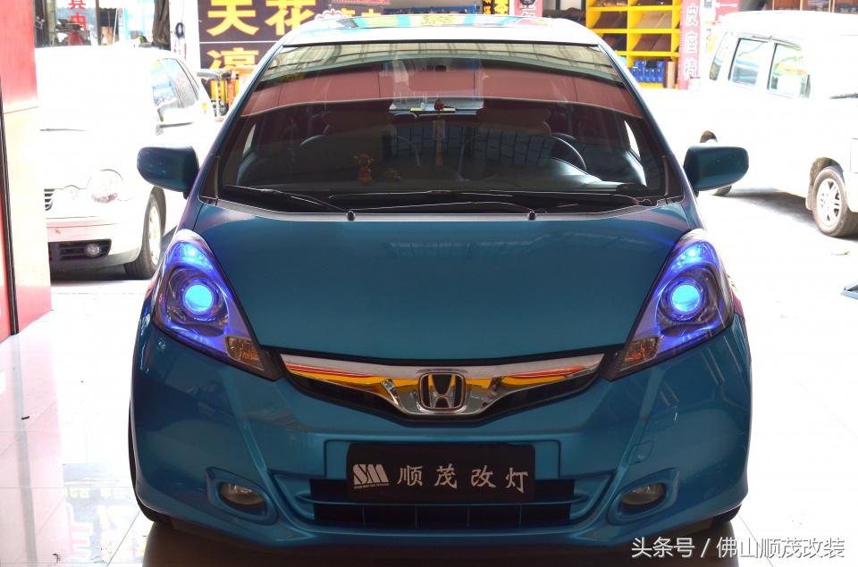 17款飞度改装大灯,12款飞度中网改装