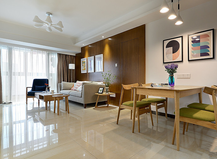 家装案例分享140现代简约风,装修原木风13万自己设计