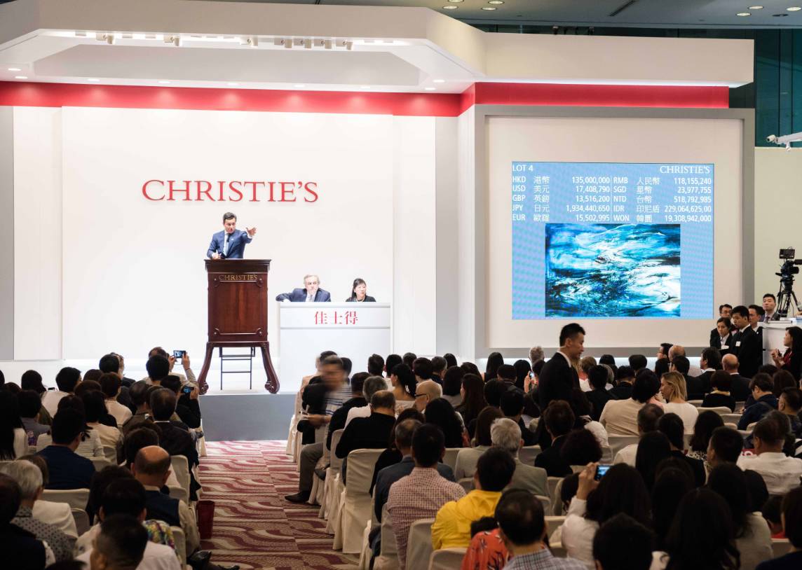 香港佳士得拍卖赵无极作品,赵无极佳士得香港秋拍视频