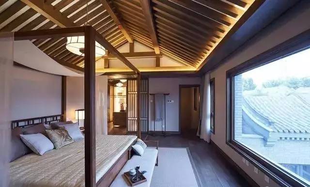 118平米中式三层四合院设计图,轻钢别墅新中式四合院