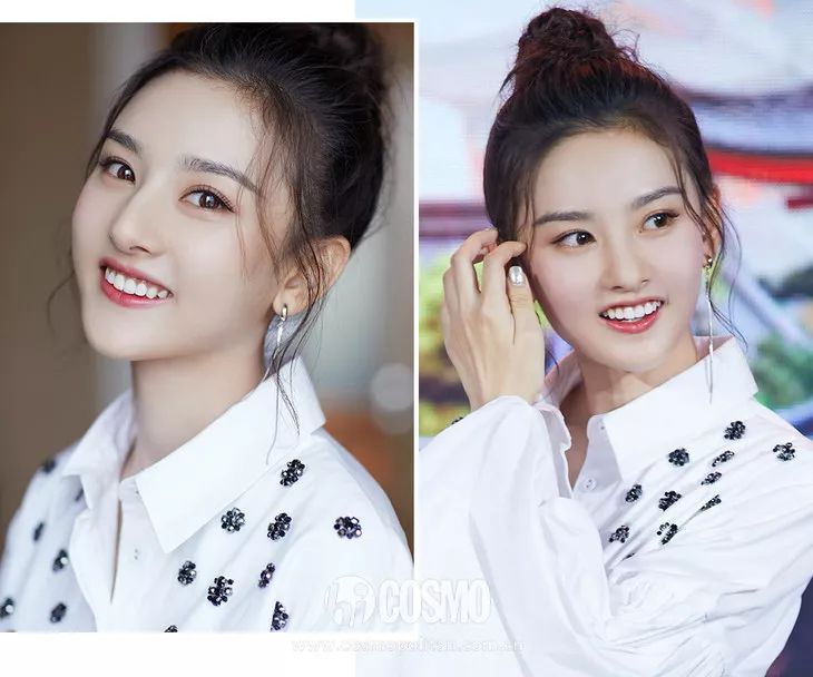 美人计戴眼镜刘海怎么剪好看,肉肉脸型适合什么刘海