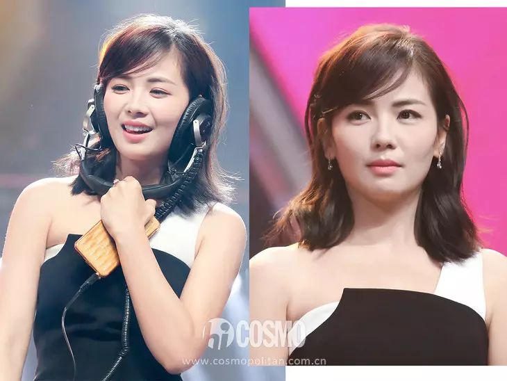 杨幂同款八字卷刘海教程,杨幂同款发型法式刘海