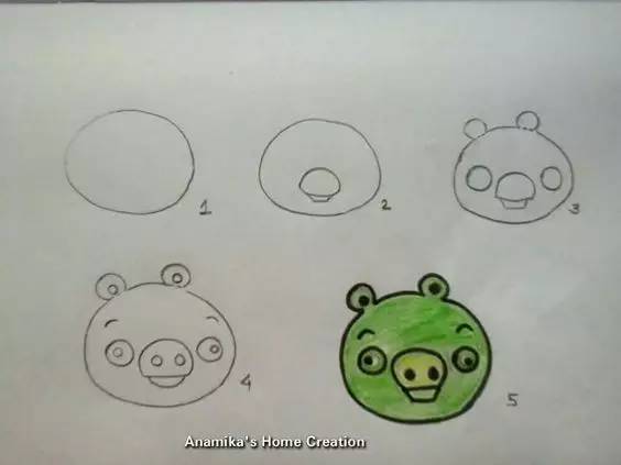 椭圆和圆形能画成什么小动物,儿童简笔画画一些可爱的小东西