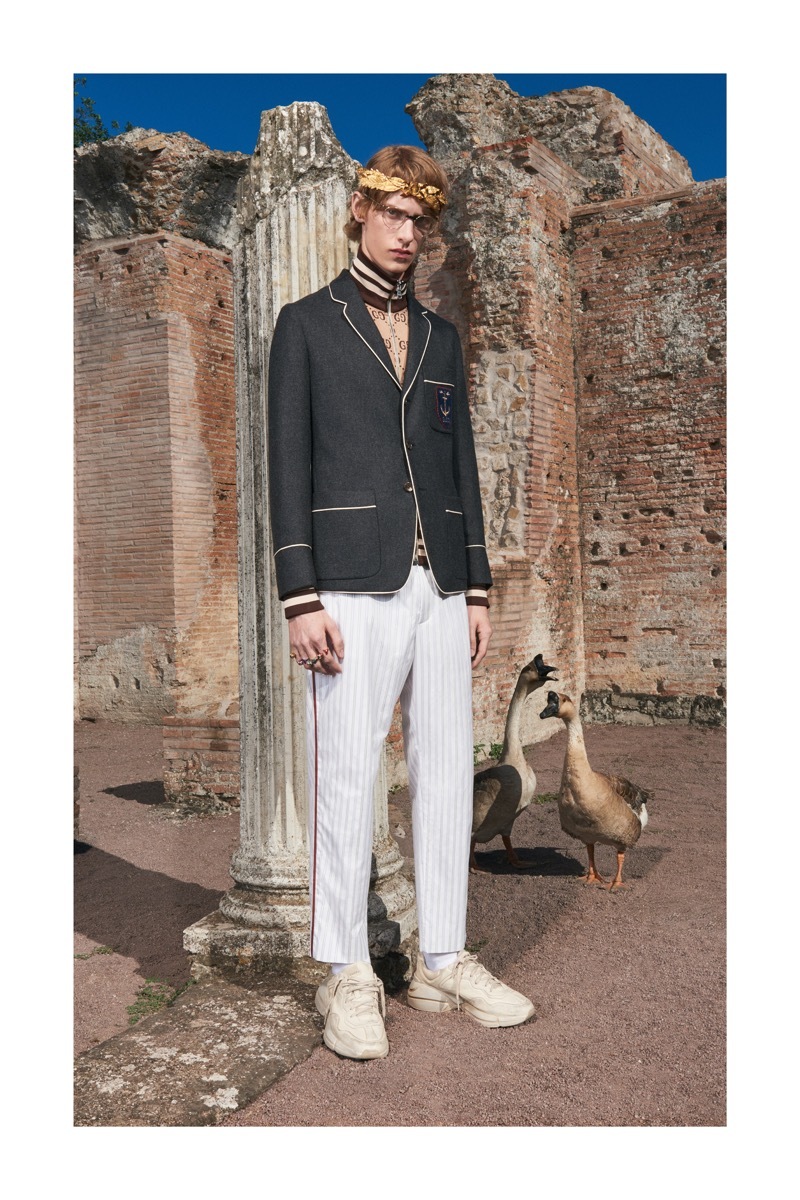 guccimarmont系列,gucci2018秋冬男装发布会