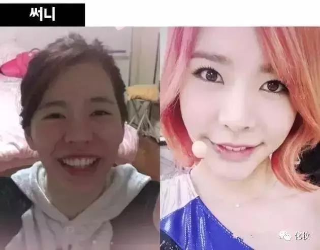 化妆前后差异很大的女明星,化妆前后对照的女明星图片