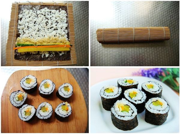 紫菜包饭韩国料理,韩式紫菜包饭里的牛蒡怎么做