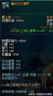 DNF曾经的神装魔战套，现在还有什么用？