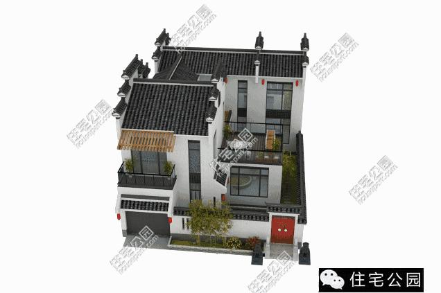 农村中式合院10-15万自建房,农村中式合院房子设计