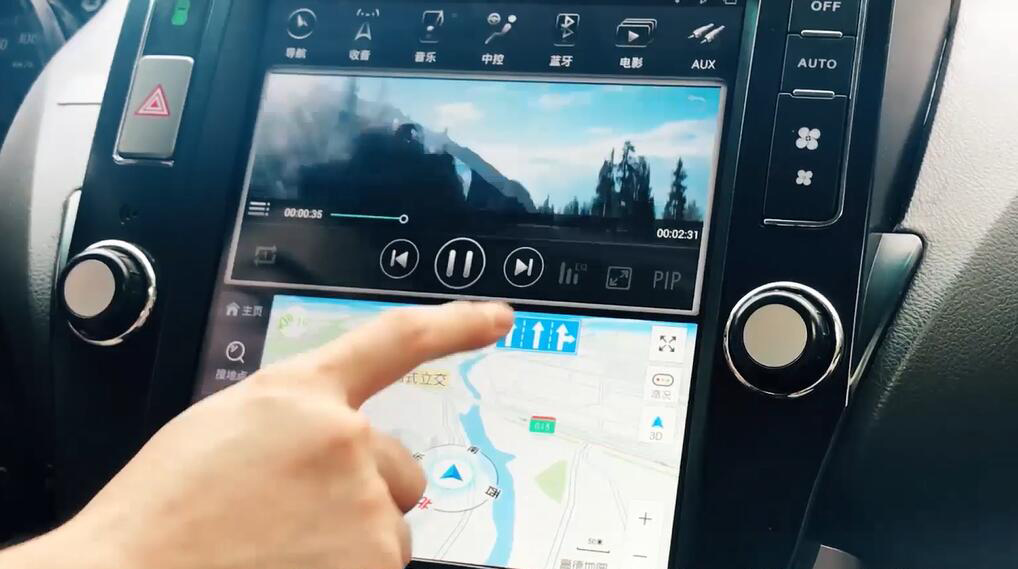 丰田改装日版原厂导航,丰田红杉竖屏导航