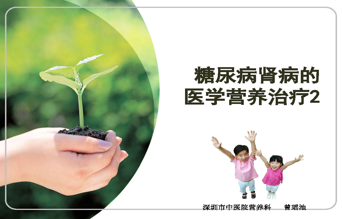 讲座——糖尿病肾病的营养治疗2