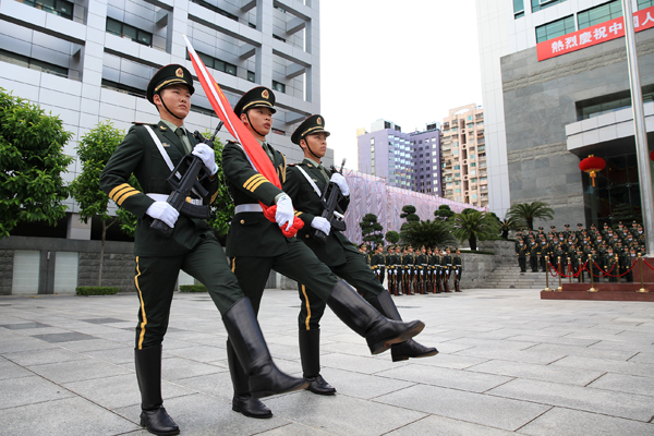 新会武警抗击天鸽,驻澳部队天鸽