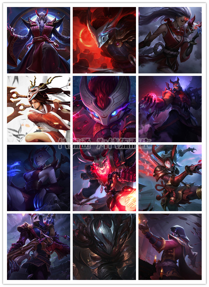 lol皮肤腥红之月,lol腥红之月皮肤系列