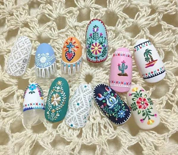 打个赌！看完这100款时髦美甲，你会种下一片草原