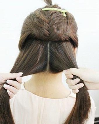 超有个性的几款韩式编发简单易学,半披直发编发教程