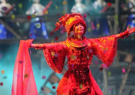 湖南张家界民俗大戏魅力湘西,湖南边城表演