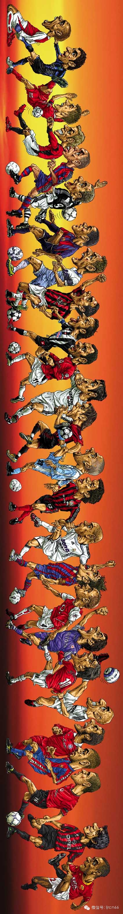 70后十大巨星,百大球星76人