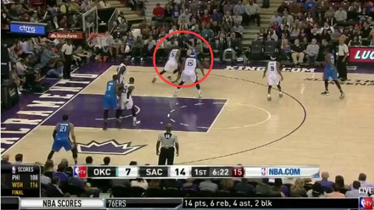 有球无球对抗技巧,2016年2月28号雷霆对战勇士