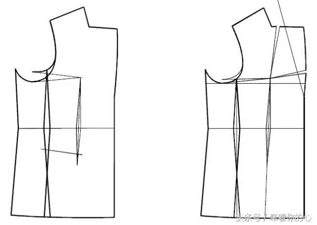 三开身的女西装制版,最简单三开身休闲女式西装裁剪