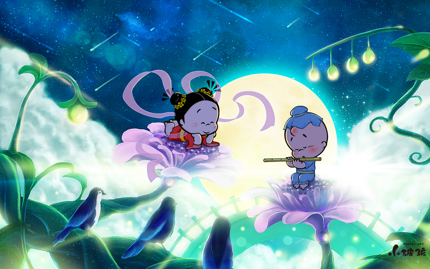 古风七夕唯美壁纸,七夕动漫壁纸