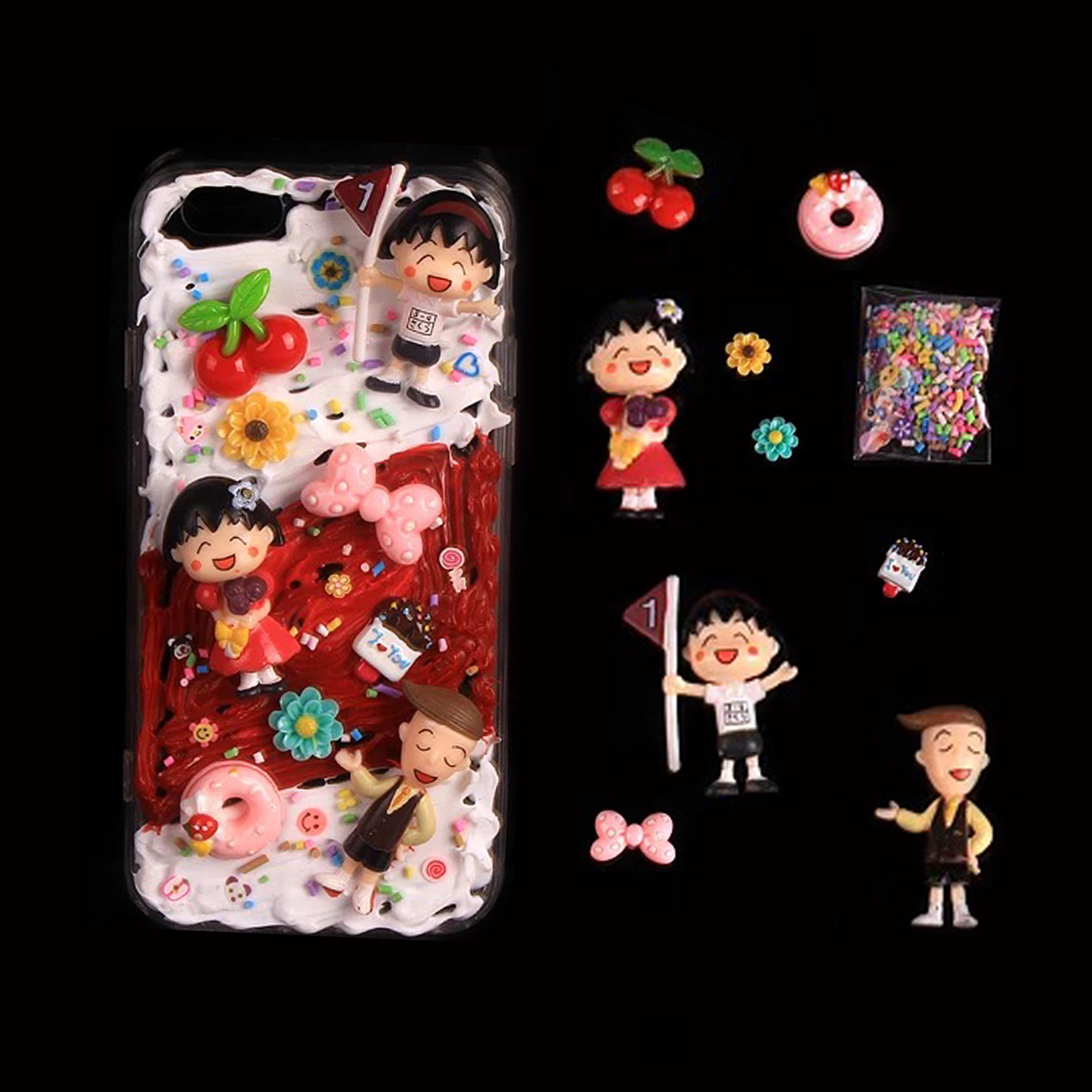 奶油诱惑,奶油胶手机壳diy闺蜜款