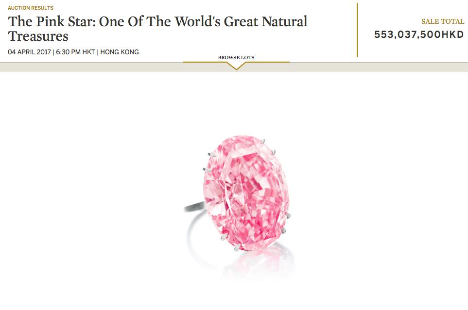 天价彩钻多少钱一个,彩钻为什么在拍卖场上价格高