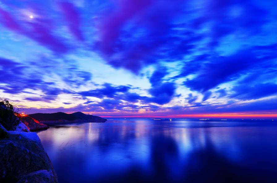 威海千里海岸线风景画,威海的海边适合拍照的地方