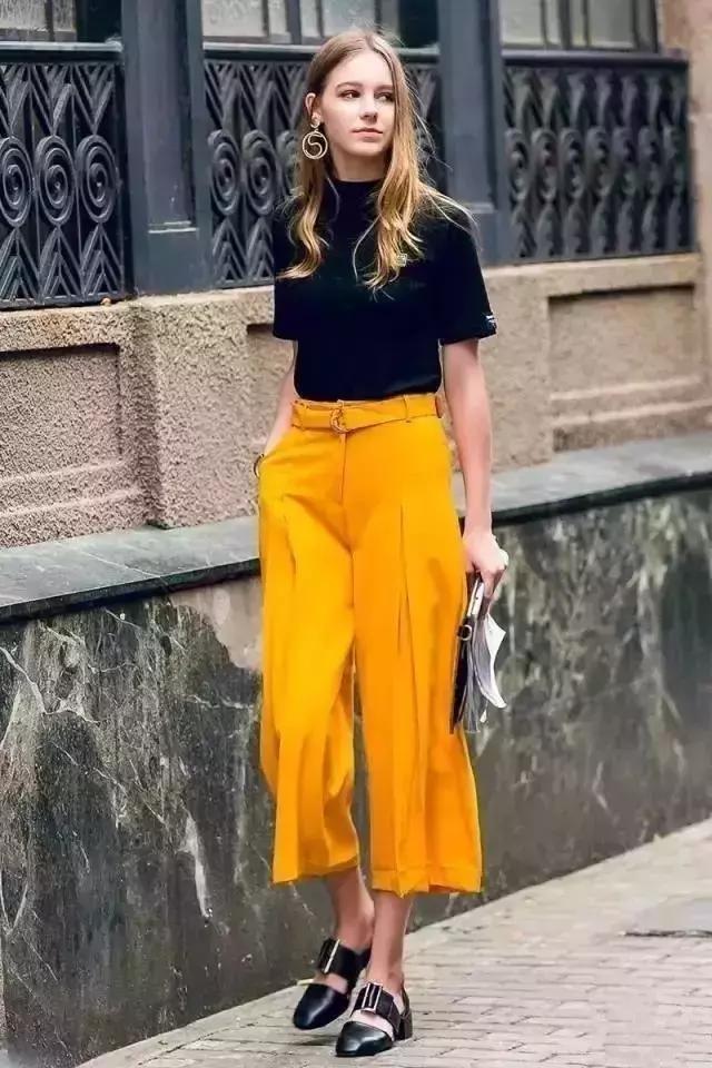 矮个子夏天穿阔腿裤好看吗,淡蓝色牛仔阔腿裤穿搭夏天学生