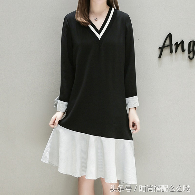 8款加肥加大码长袖连衣裙，200斤胖MM不再担心买不到好看的秋装