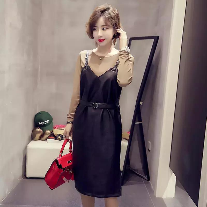 灰色吊带连衣裙怎么叠穿,吊带连衣裙穿搭技巧