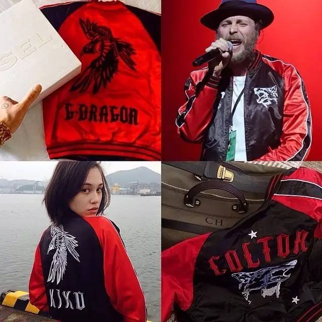 重磅刺绣夹克,朋克风刺绣夹克