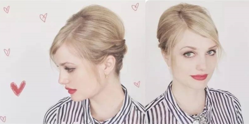 短发的简单扎法100种方法,短发如何快速扎完一个发型