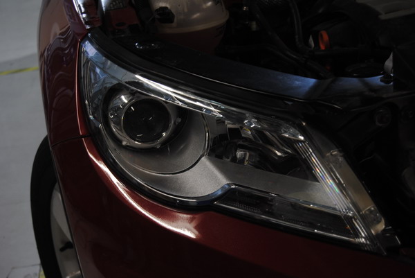 东莞途观改灯双光透镜多少钱,海拉大灯途观