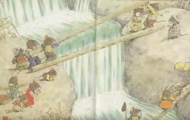 14只老鼠赏月的绘本图片,老鼠赏月绘本故事